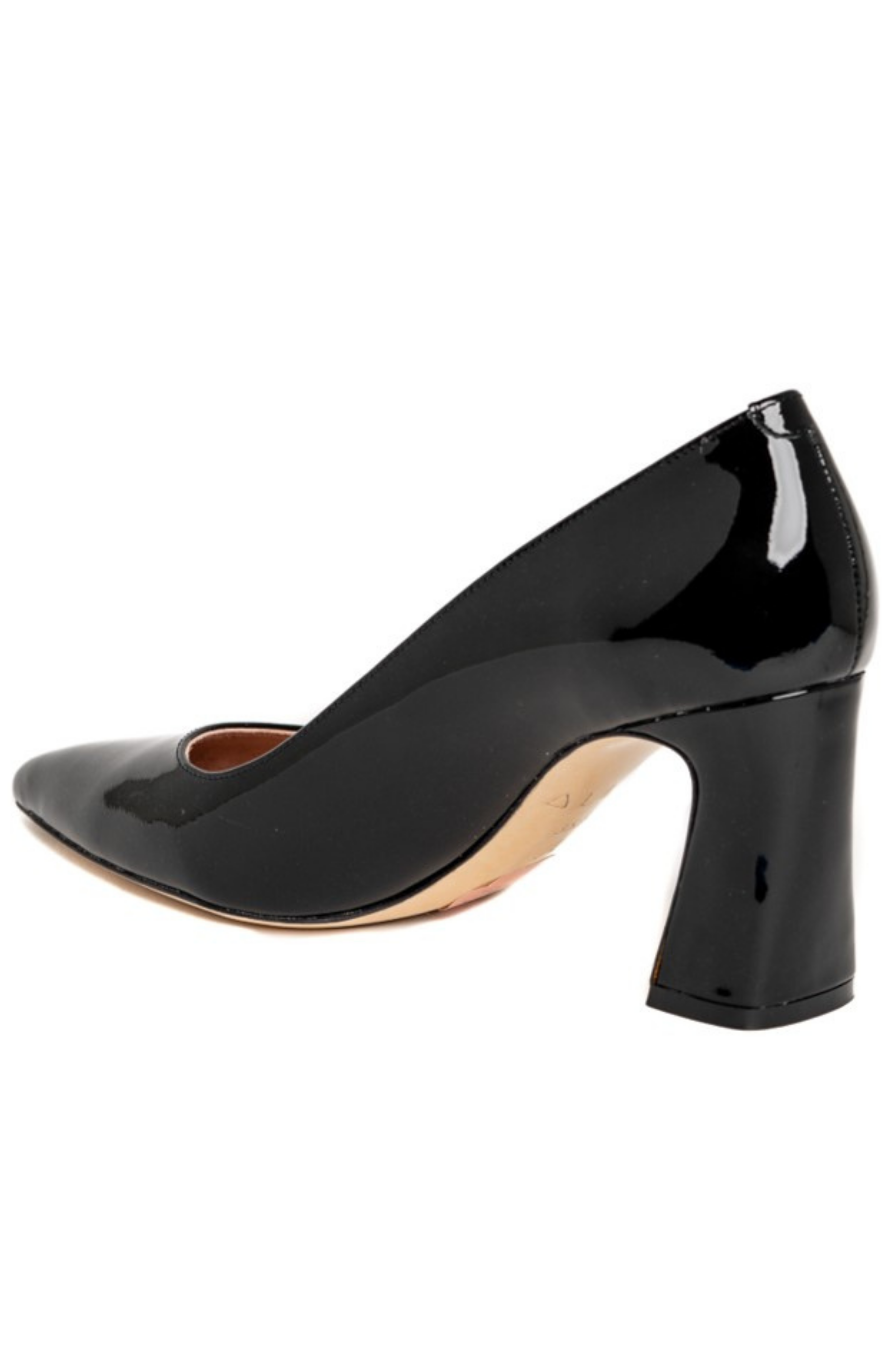 Bold Block Heel Pump, Alternate, color, Black Patent Leather