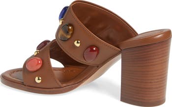 Pebble Crystal Embellished Sandal
