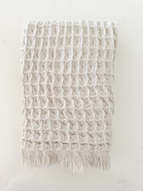 Turkish Cotton Waffle Hand Towel - Set of 2