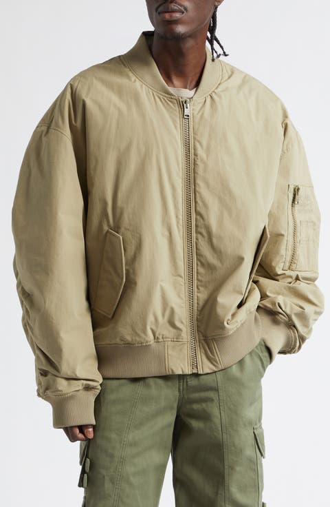 Embroidered Pocket Cotton Bomber Jacket