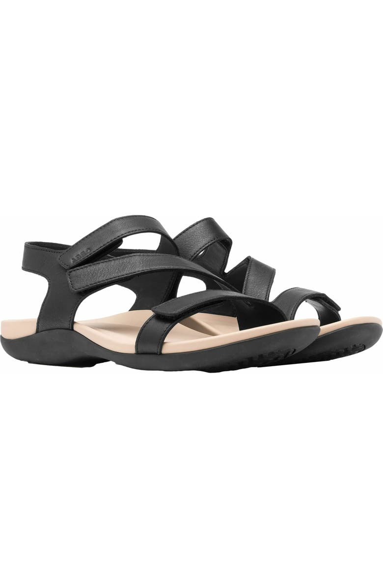 ABEO Oasis Sandal, Alternate, color, Black - Metatarsal
