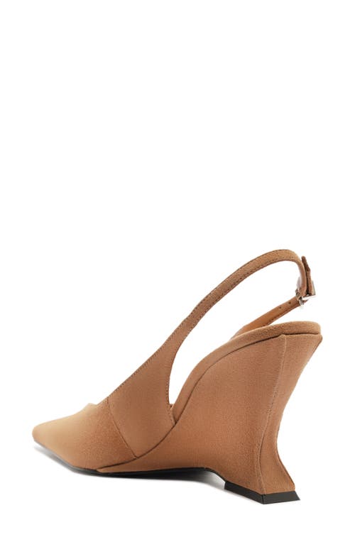 Schutz Siena Slingback Wedge Pump In Brown