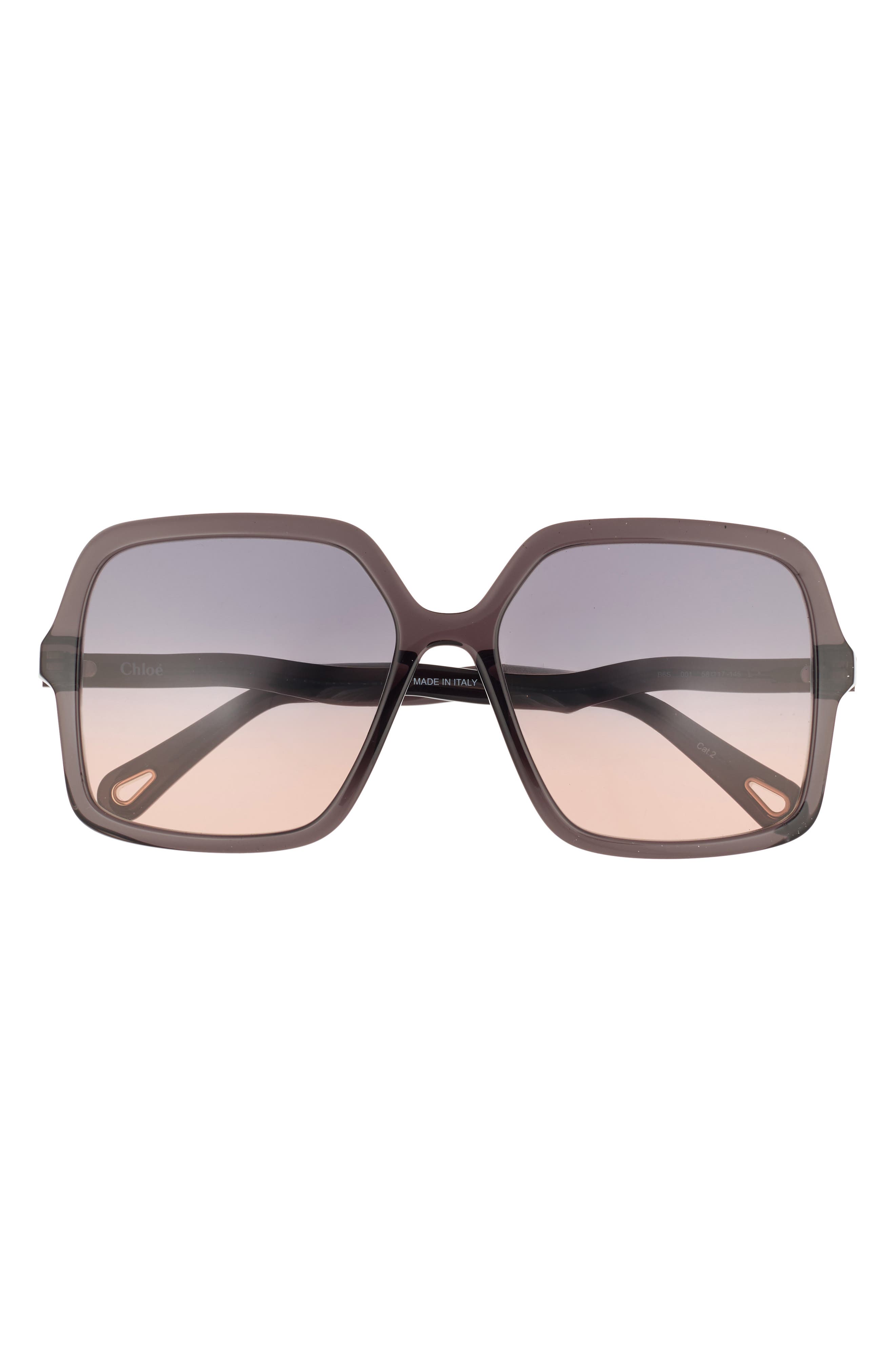 58mm Square Sunglasses