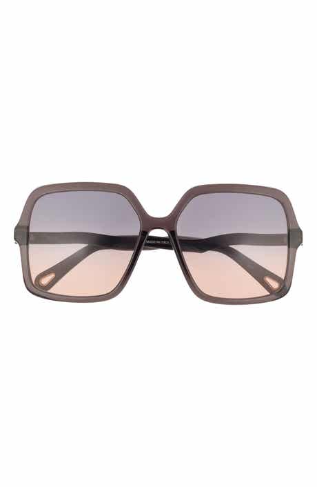 58mm Square Sunglasses