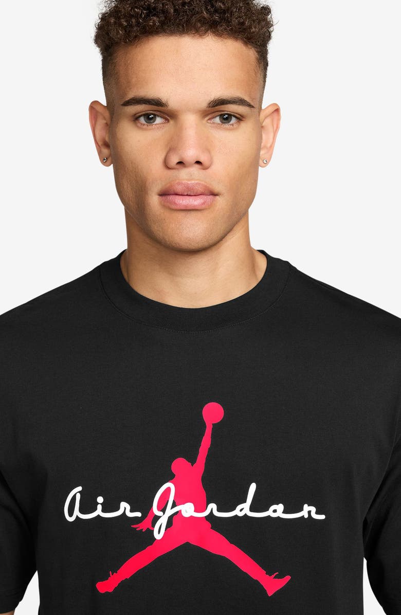 Jordan Jumpman Graphic T-Shirt, Alternate, color, Black/ White/ Infrared