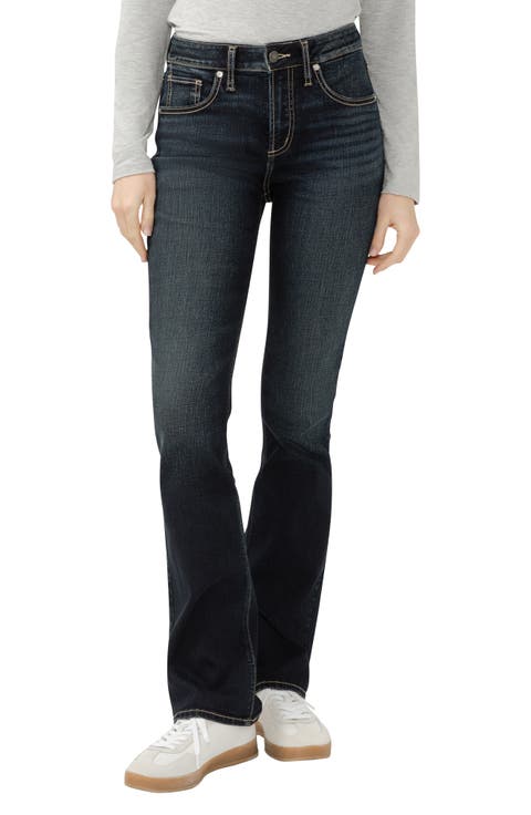 Avery High Waist Slim Bootcut Jeans (Dakota)