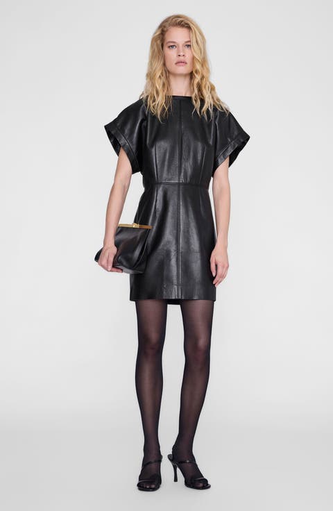 Zelie Recycled Leather Dress