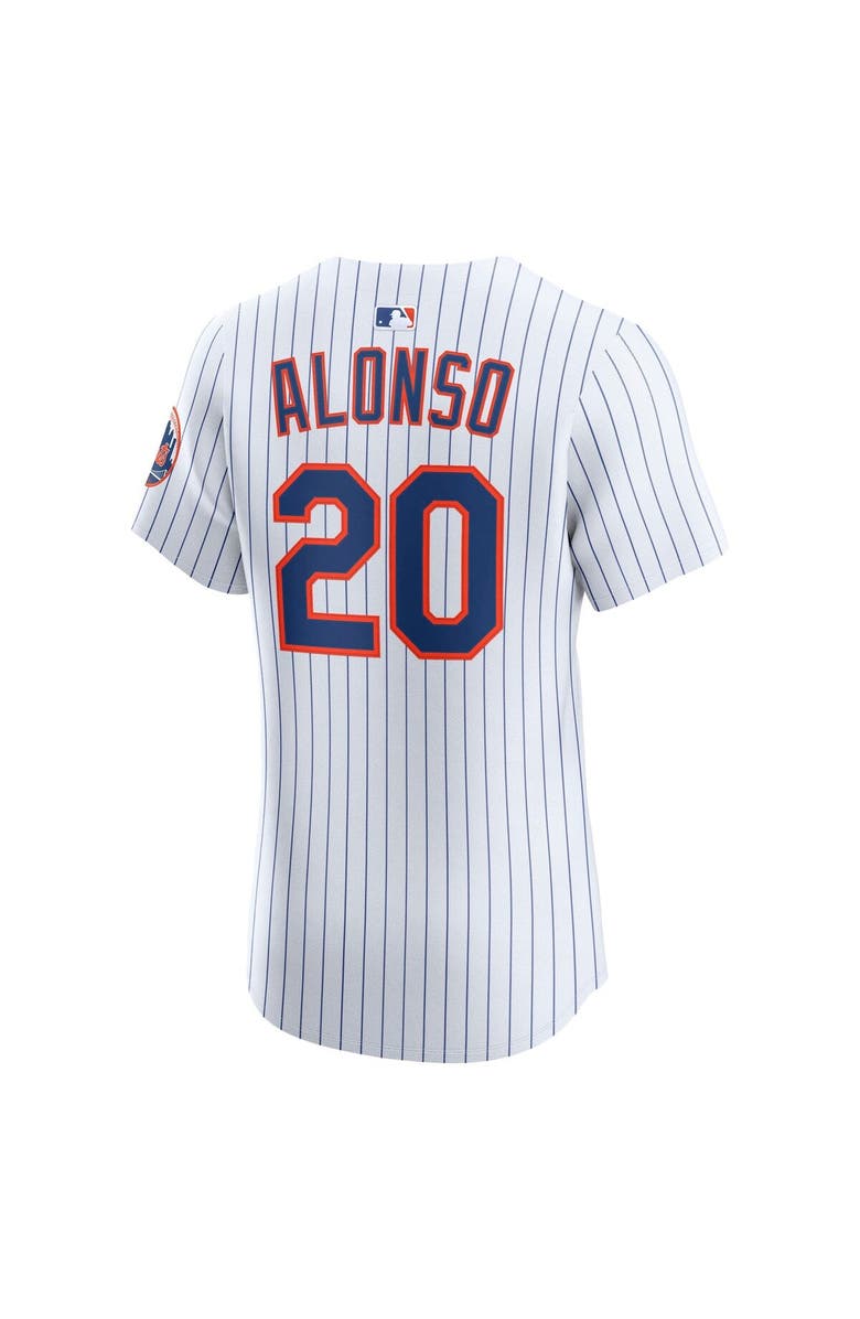 Nike Men's Nike Pete Alonso White New York Mets Home Elite Player Jersey, Alternate, color, 