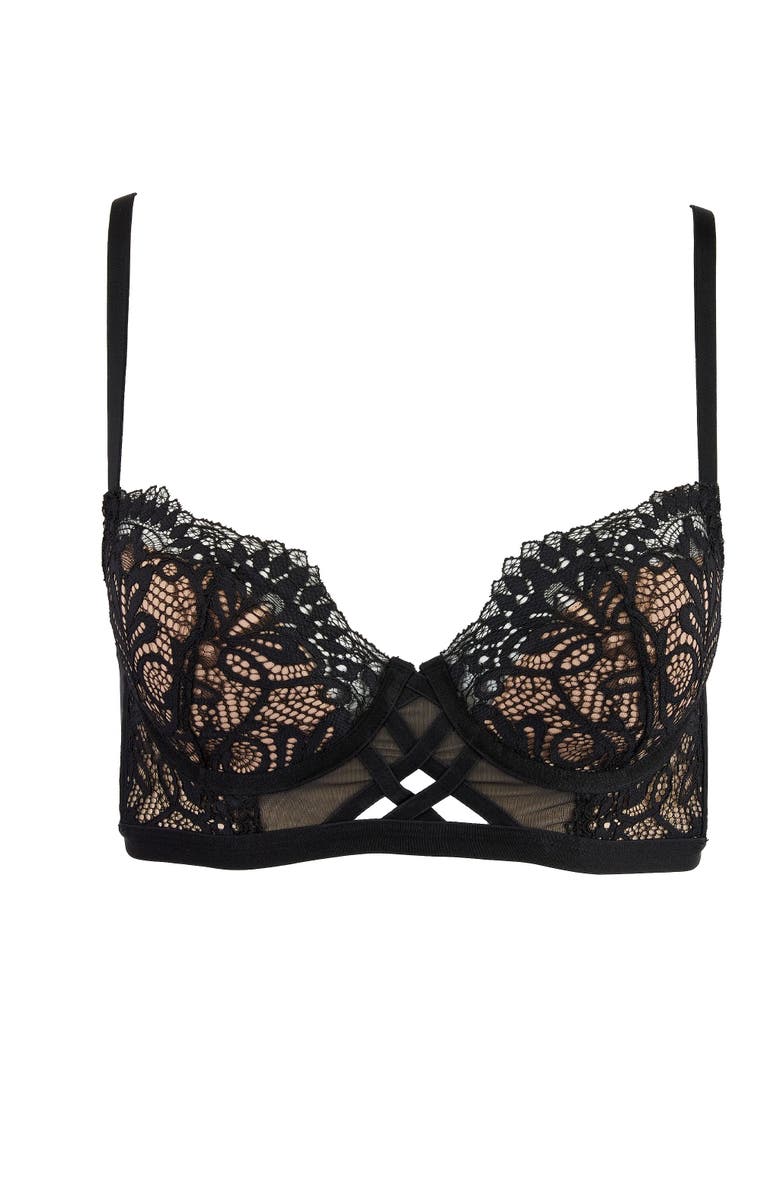 Adore Me Diara Contour Balconette Bra, Alternate, color, Charcoal