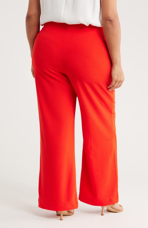 By Design Galaxy Wide Leg Pants In Red