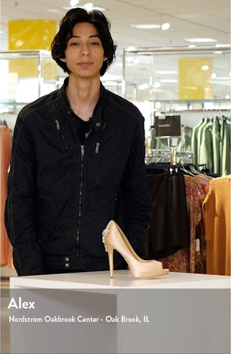 Kiara Crystal Back Open Toe Pump, sales video thumbnail