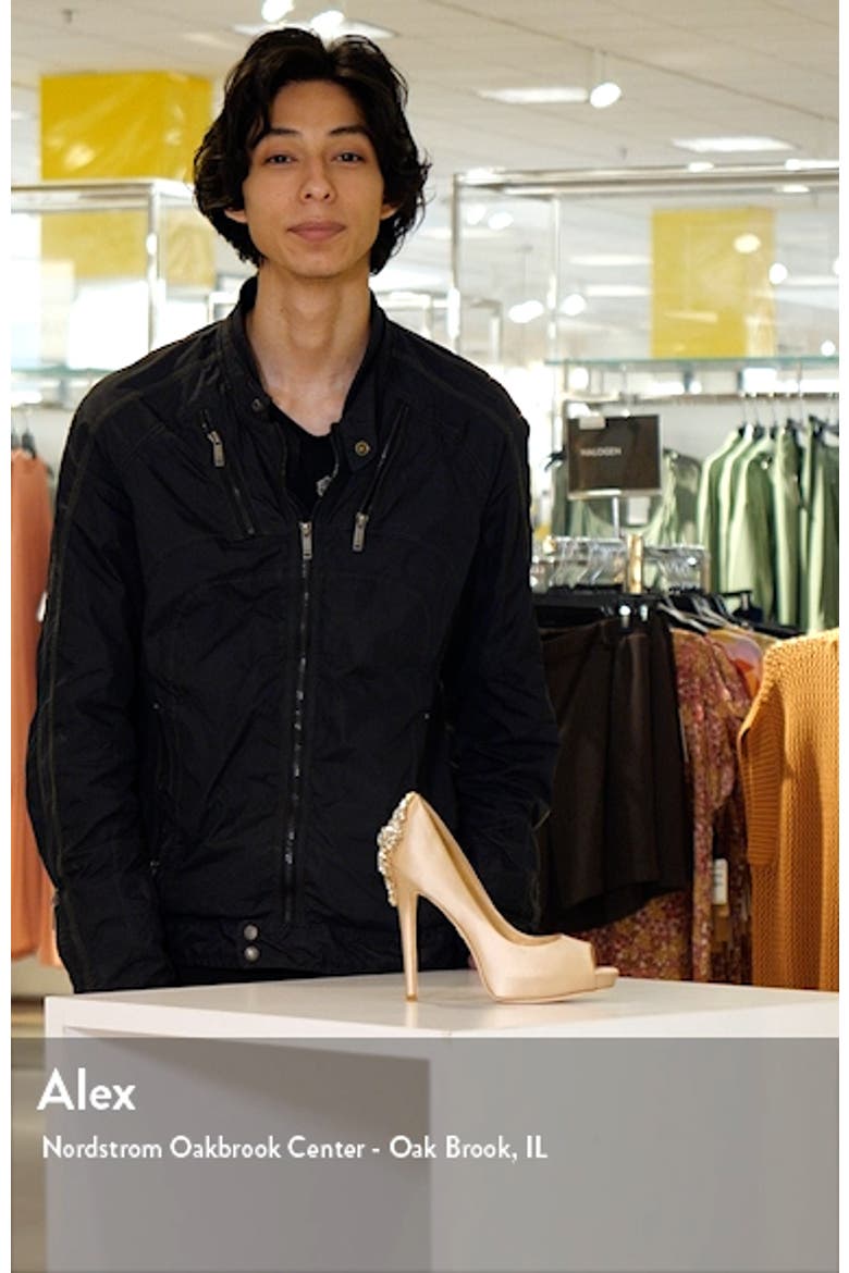Kiara Crystal Back Open Toe Pump video