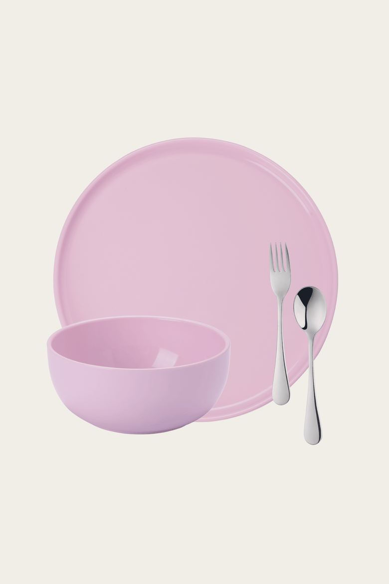Complete Dinnerware Set, Alternate, color, Pink