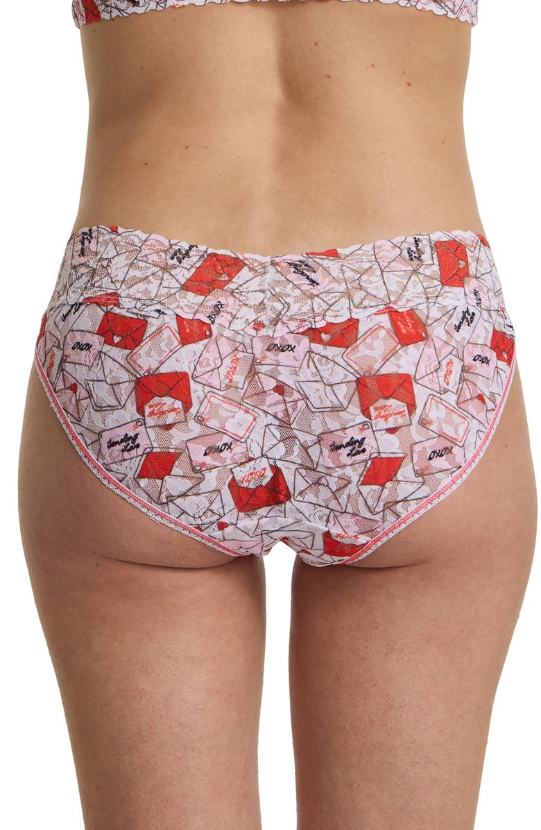 Hanky Panky Lace Vikini, Alternate, color, With Love White