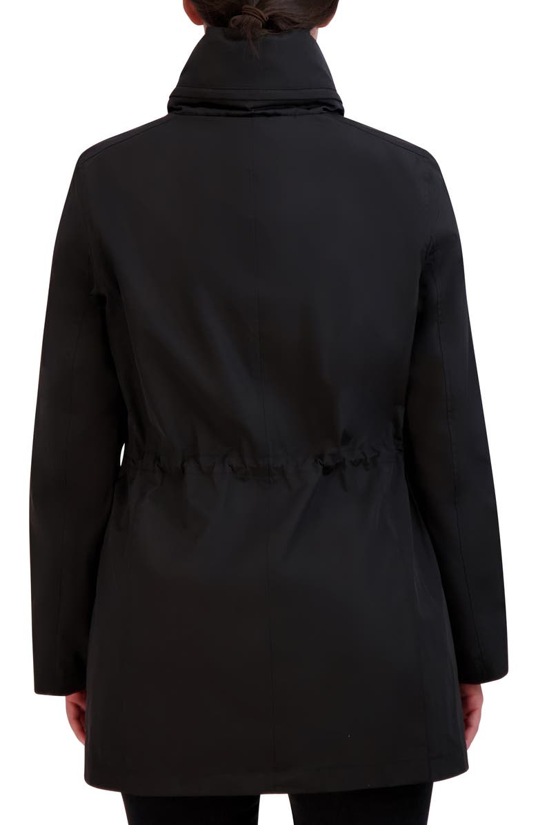 Cole Haan Water Resistant Mixed Media Rain Jacket, Alternate, color, 