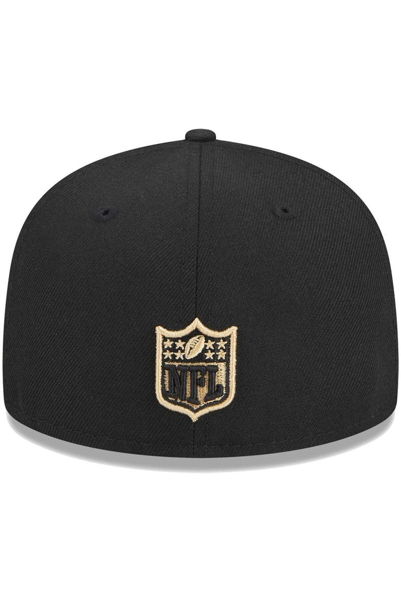 Youth New Era Black New Orleans Saints  Main 59FIFTY Fitted Hat, Alternate, color, Black