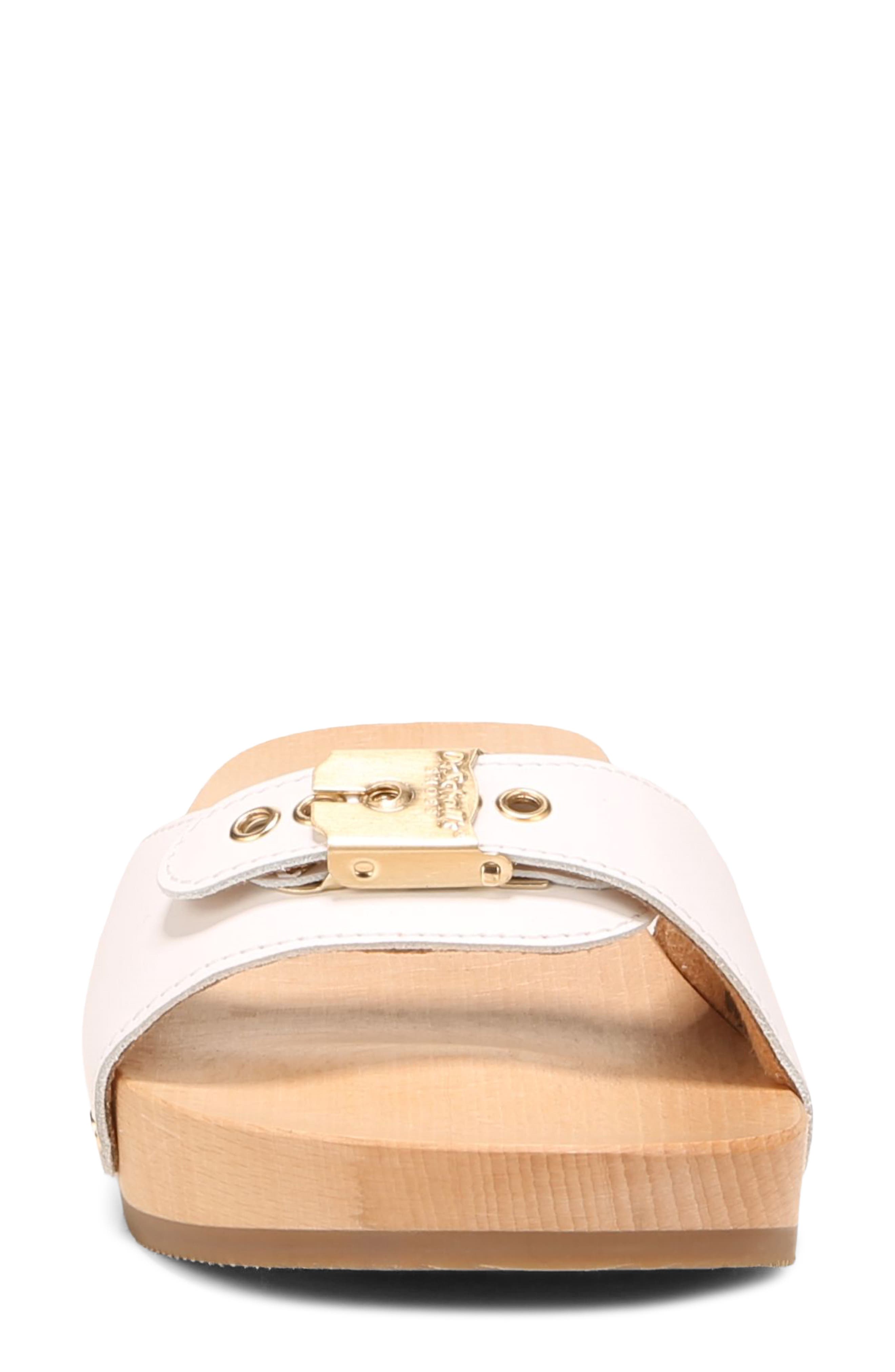 Dr. Scholl's Original Collection Platform Slide Sandal, Alternate, color, White