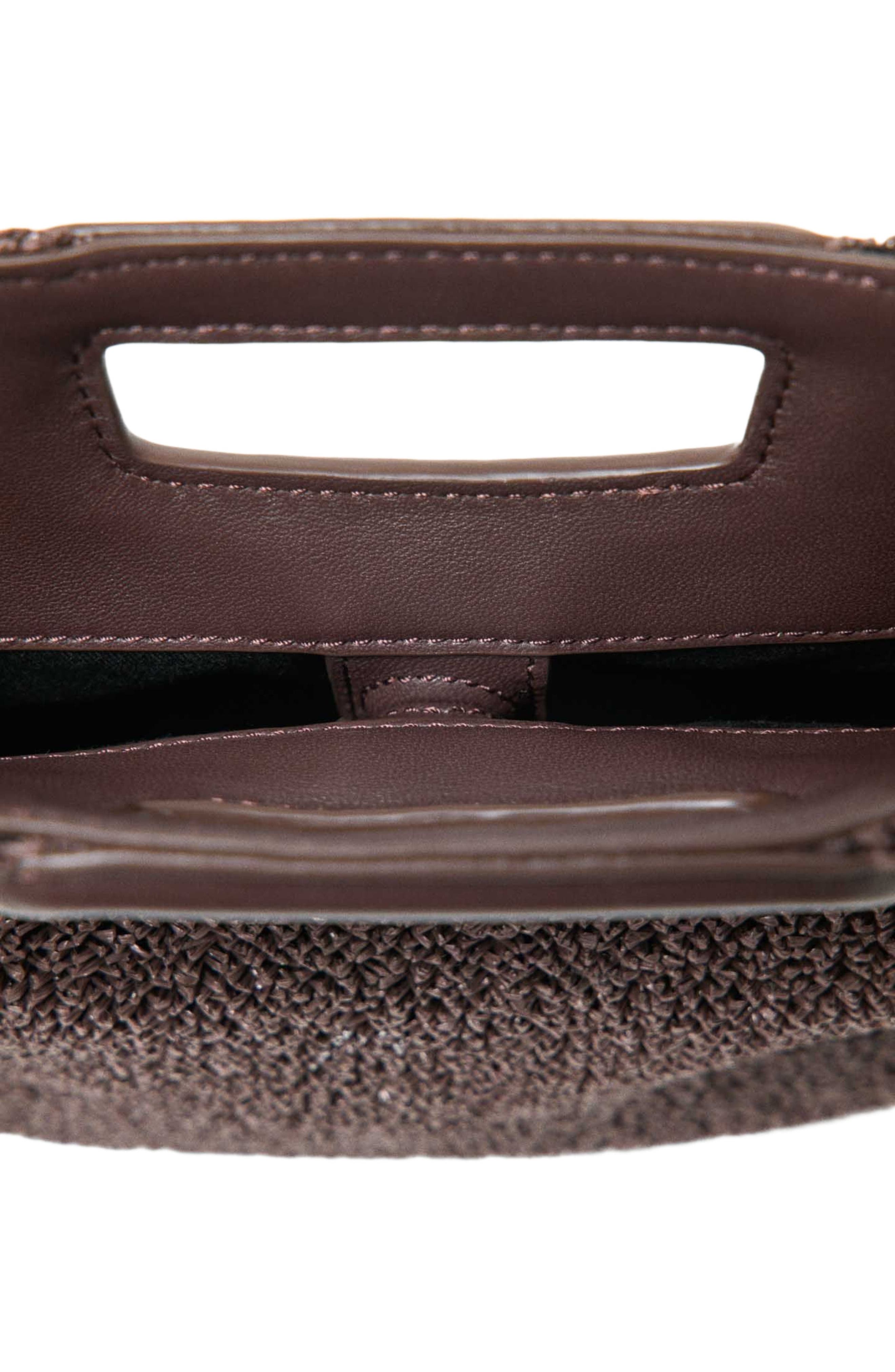 maje M new raffia, Alternate, color, Dark Brown