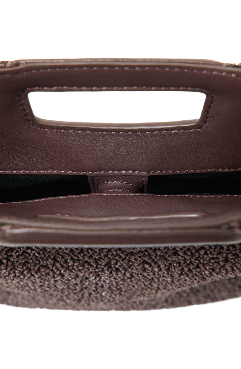 maje M new raffia, Alternate, color, Dark Brown