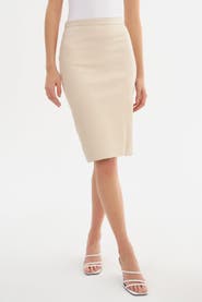 LAMARQUE Avana | Leather Pencil Skirt