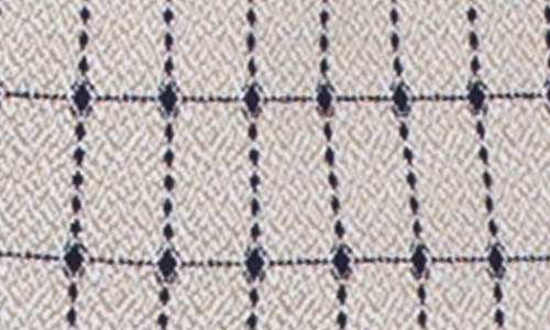 Liverpool Los Angeles Grid Fitted Knit Blazer In Navy Taupe Grid