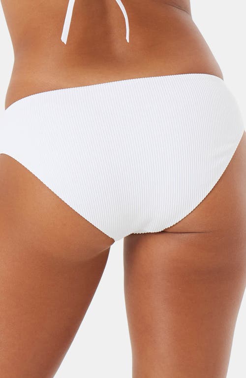 Roxy Love Rib Charlie Hipster Bikini Bottoms In White