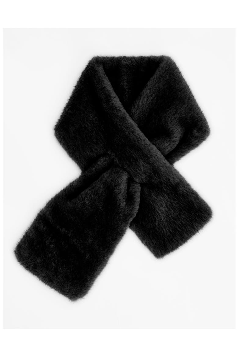 Muse | Faux Fur Scarf, Alternate, color, Black