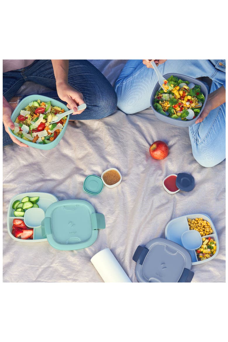 All-in-One Salad Container, Alternate, color, COASTAL AQUA