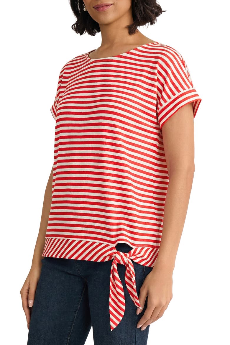 Stripe Dolman Top, Alternate, color, ROUGE/ NATURAL WHITE