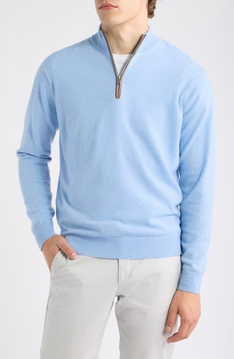 Crown Crafted Artisan Flex Cashmere Blend Quarter Zip Sweater