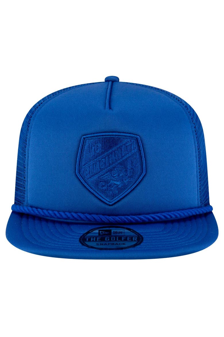 Men's New Era Blue FC Cincinnati Active Tone Golfer Snapback Hat, Alternate, color, Blue