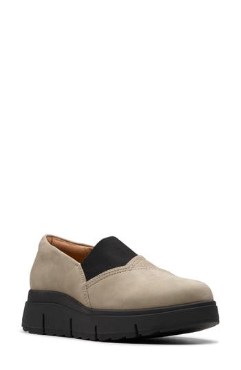 Clarks Loriini West In Beige Nubuck In Multi
