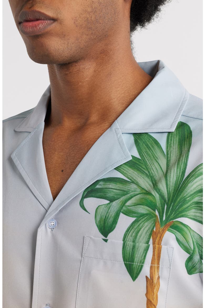 Florida Panther Weekend Short Sleeve Performance Button-Up Shirt, Alternate, color, MULTI