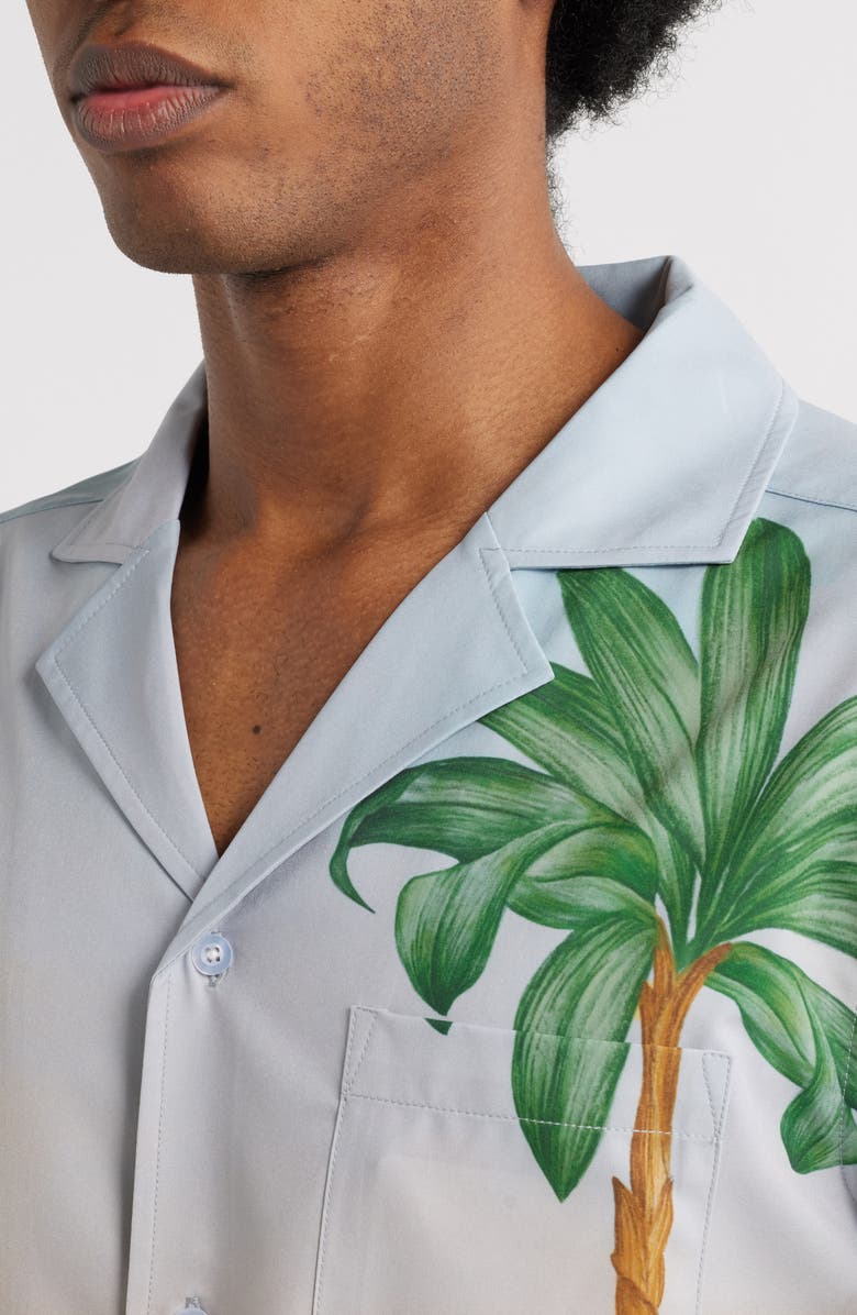 MAVRANS Florida Panther Weekend Short Sleeve Performance Button-Up Shirt, Alternate, color, Multi