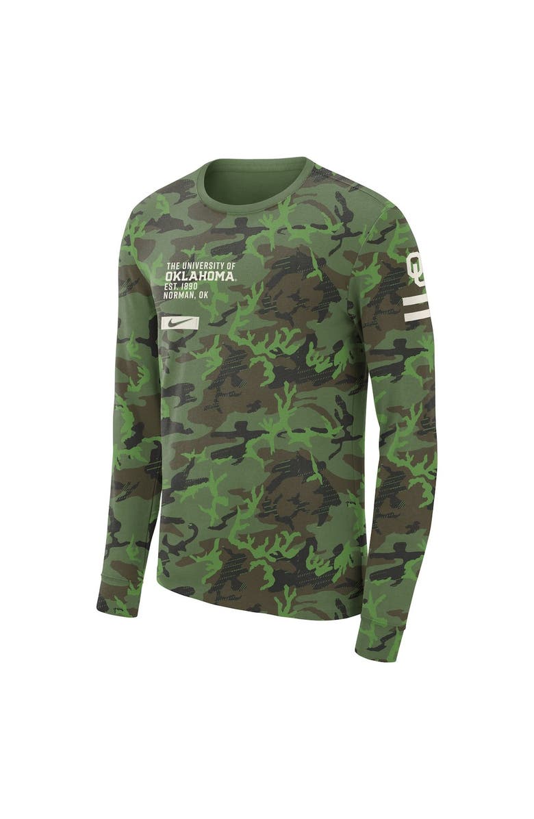 Jordan Brand Men's Nike Camo Oklahoma Sooners Military Long Sleeve T-Shirt, Alternate, color, Camo