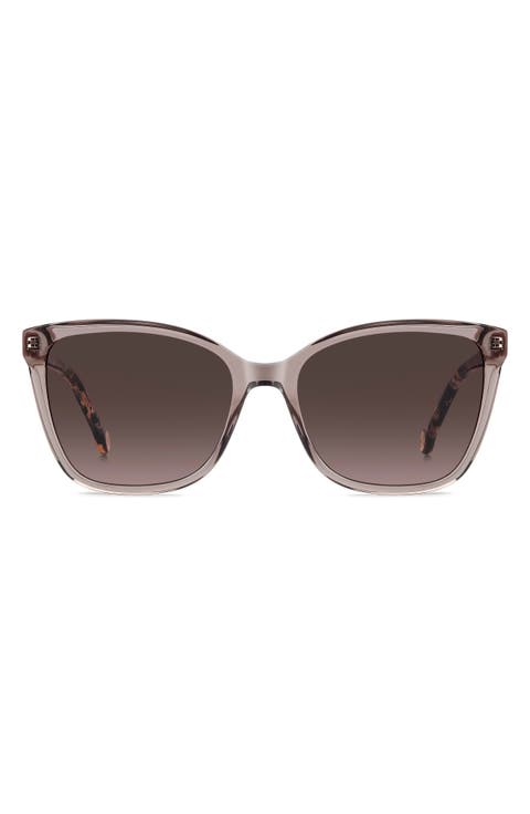 Her 56mm Gradient Rectangular Sunglasses