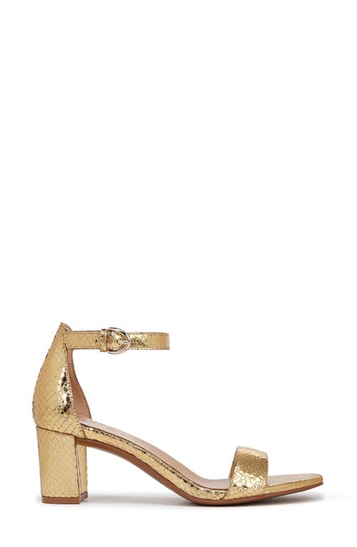 Naturalizer Vera Glitz Ankle Strap Sandal In Gold