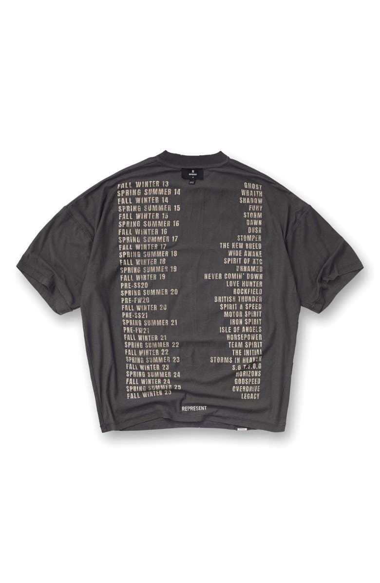 Represent Living Legacy Cotton & Hemp Reversible Graphic T-Shirt, Alternate, color, Sun Fade Grey