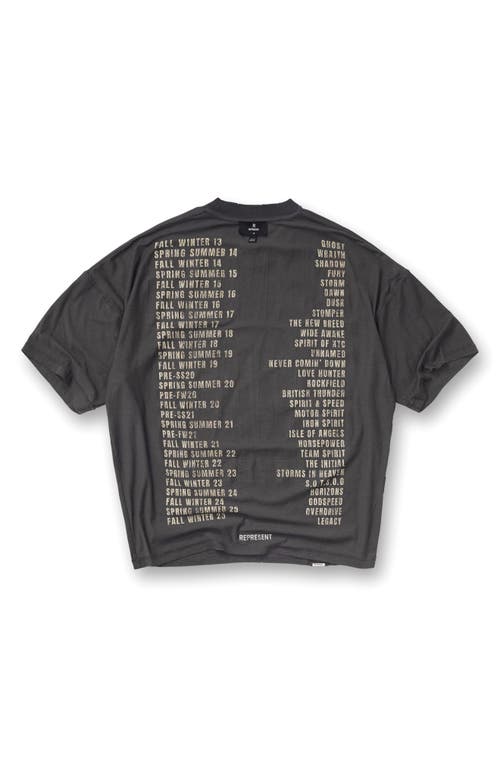 Represent Living Legacy Cotton & Hemp Reversible Graphic T-shirt In Gray