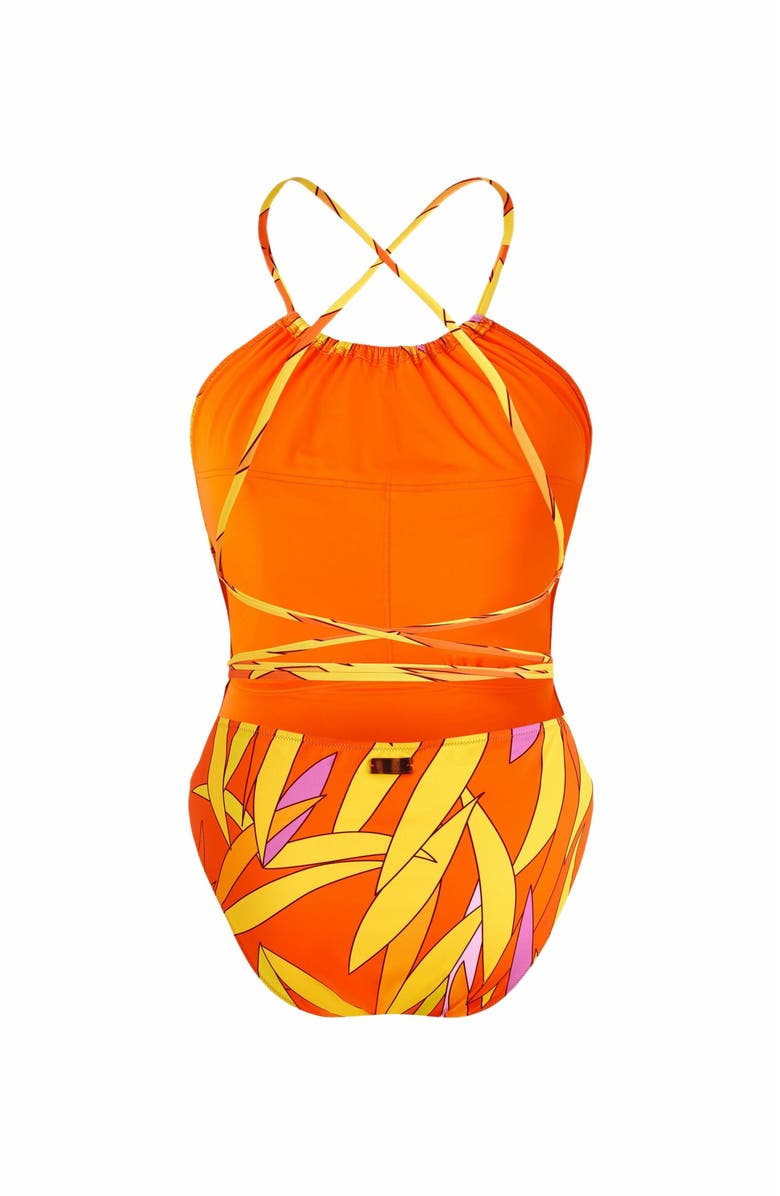 Vilebrequin Women's Madrague Backless One-Piece Swimsuit, Alternate, color, Abricot