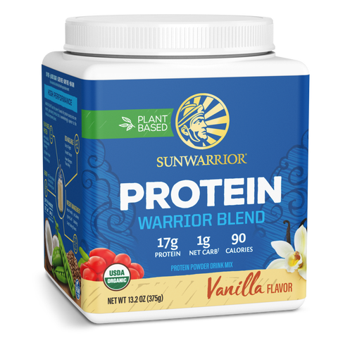 Organic Warrior Blend Protein Powder, Vanilla, 375gm