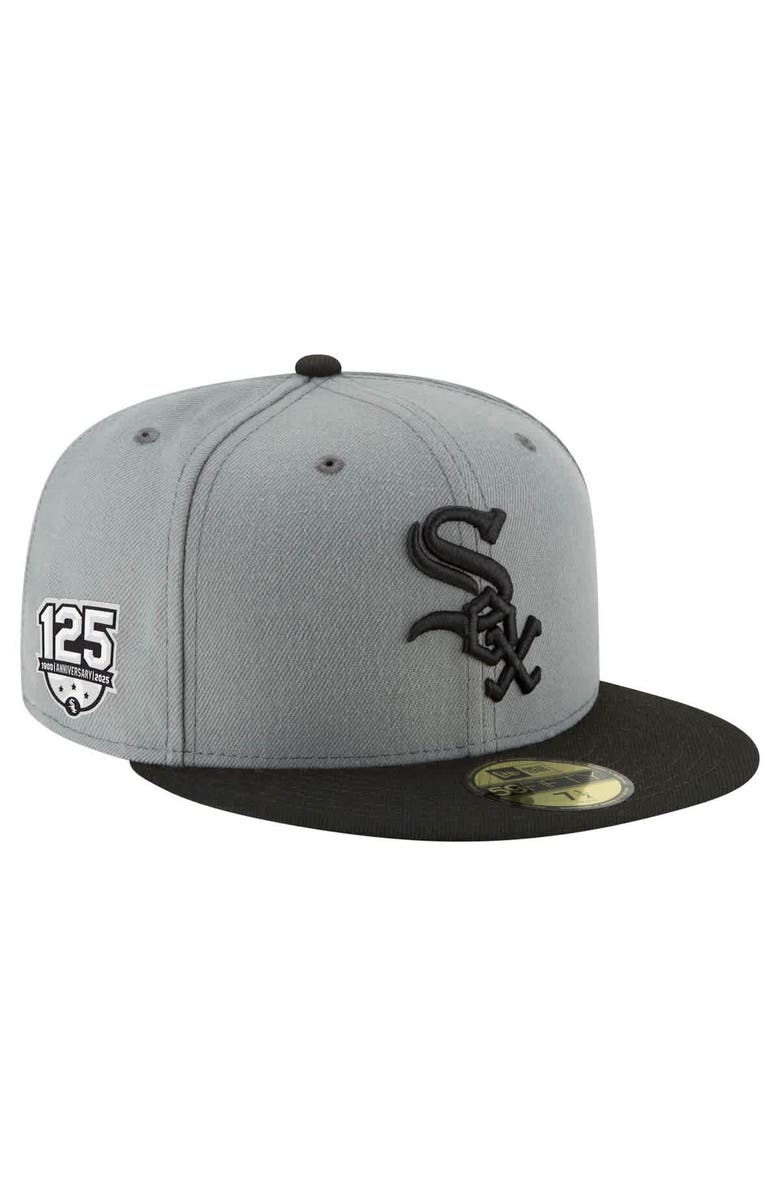 New Era Men's New Era Gray Chicago White Sox 125th Anniversary 59FIFTY Fitted Hat, Alternate, color, Gray
