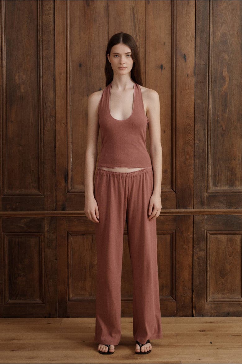 Hilda Pointelle Pant, Alternate, color, Petal