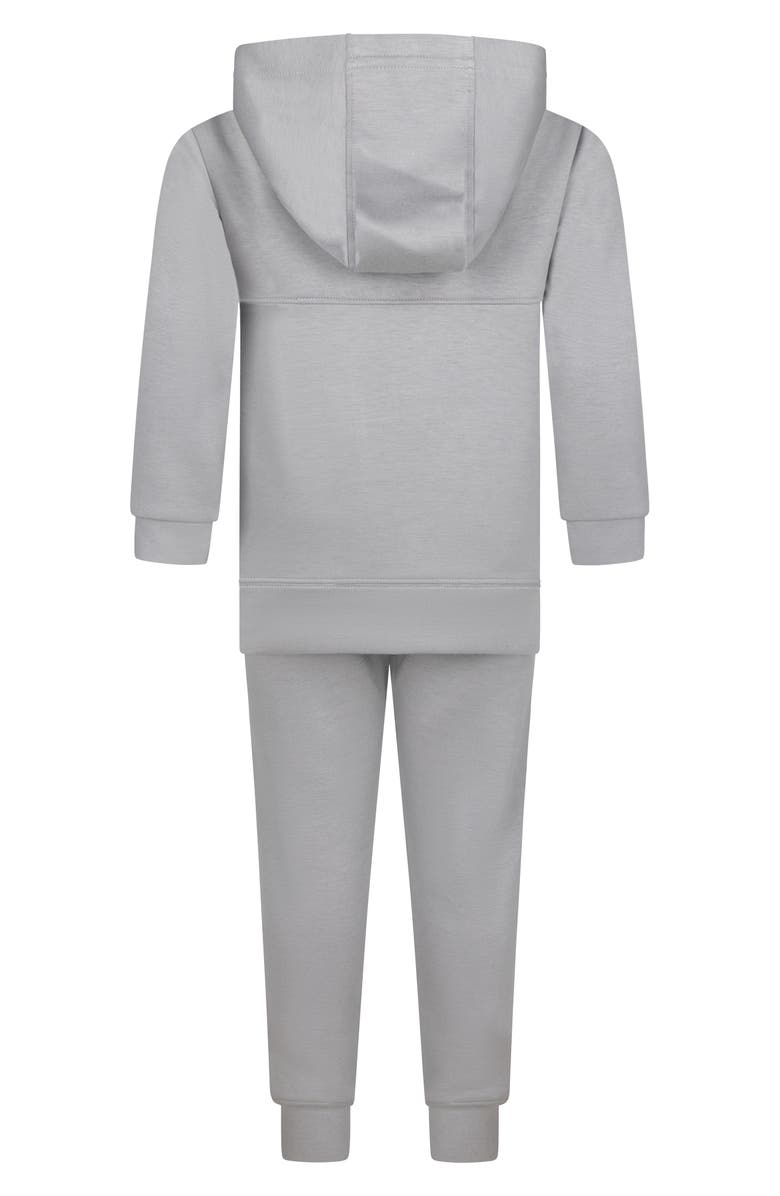 90 DEGREE BY REFLEX Kids' Defy Scuba Knit Hoodie, T-Shirt & Joggers Set, Alternate, color, Night Owl/White