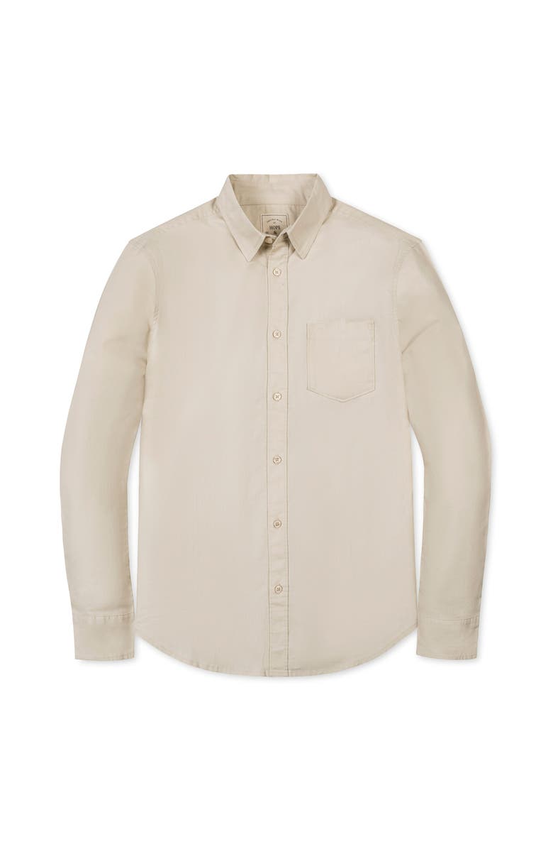 Hope & Henry Long Sleeve Solid Linen Shirt, Alternate, color, Sand Linen