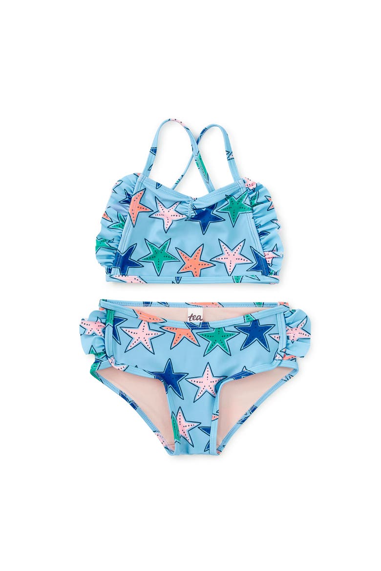 Ruffle Two-Piece Swim Set, Main, color, Starfish