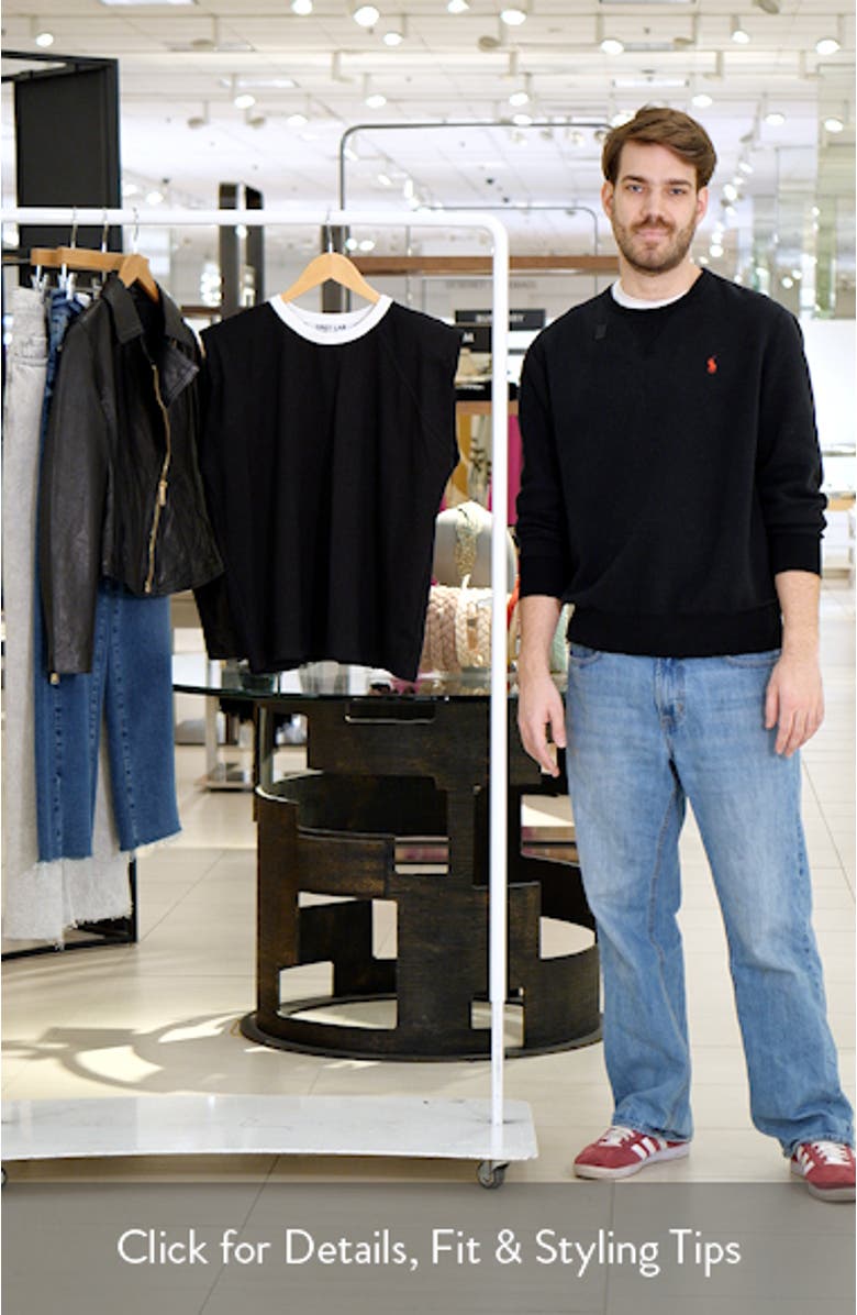 Contrast Shoulder Pad Sleeveless T-Shirt, sales video thumbnail