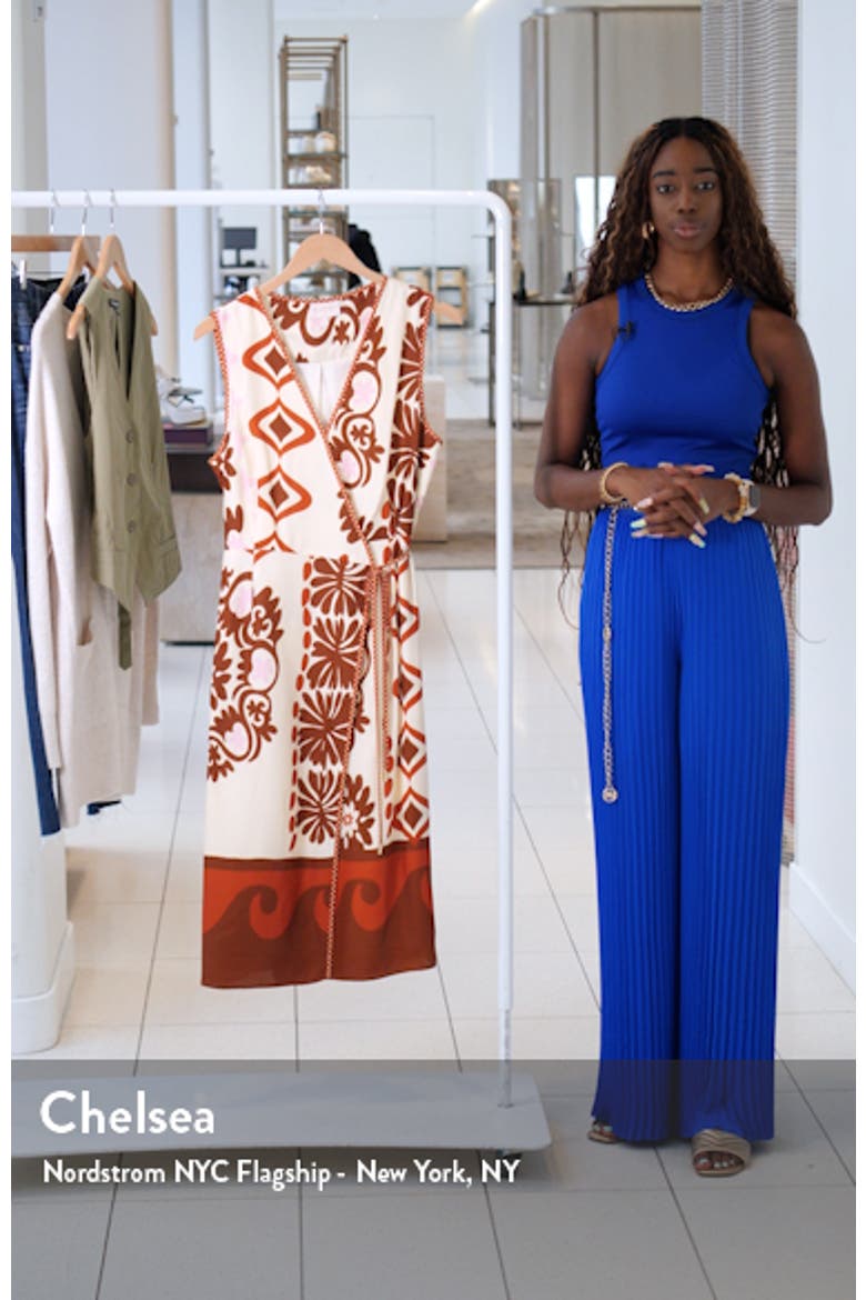 Cherette Wrap Midi Dress video