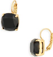 Kate Spade New York cushion cut black cubic zirconia drop earrings