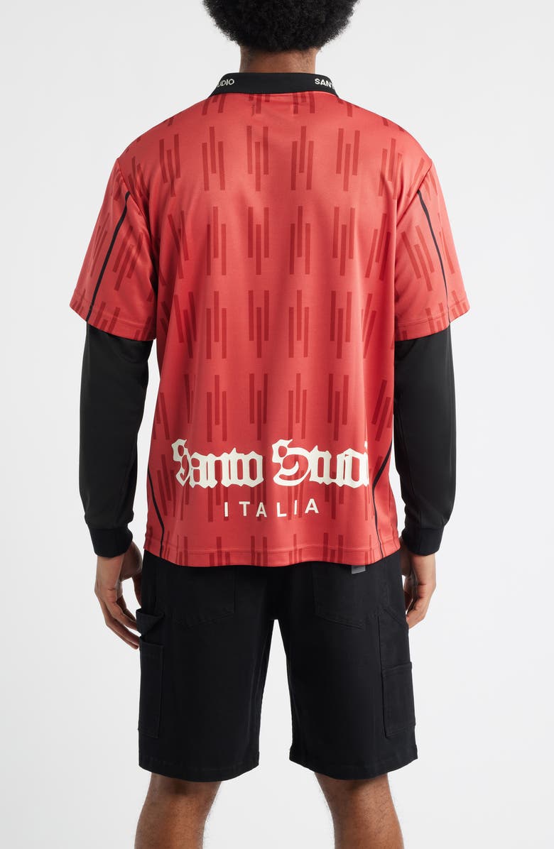 SANTO STUDIO Crest Layered Club Jersey, Alternate, color, Red
